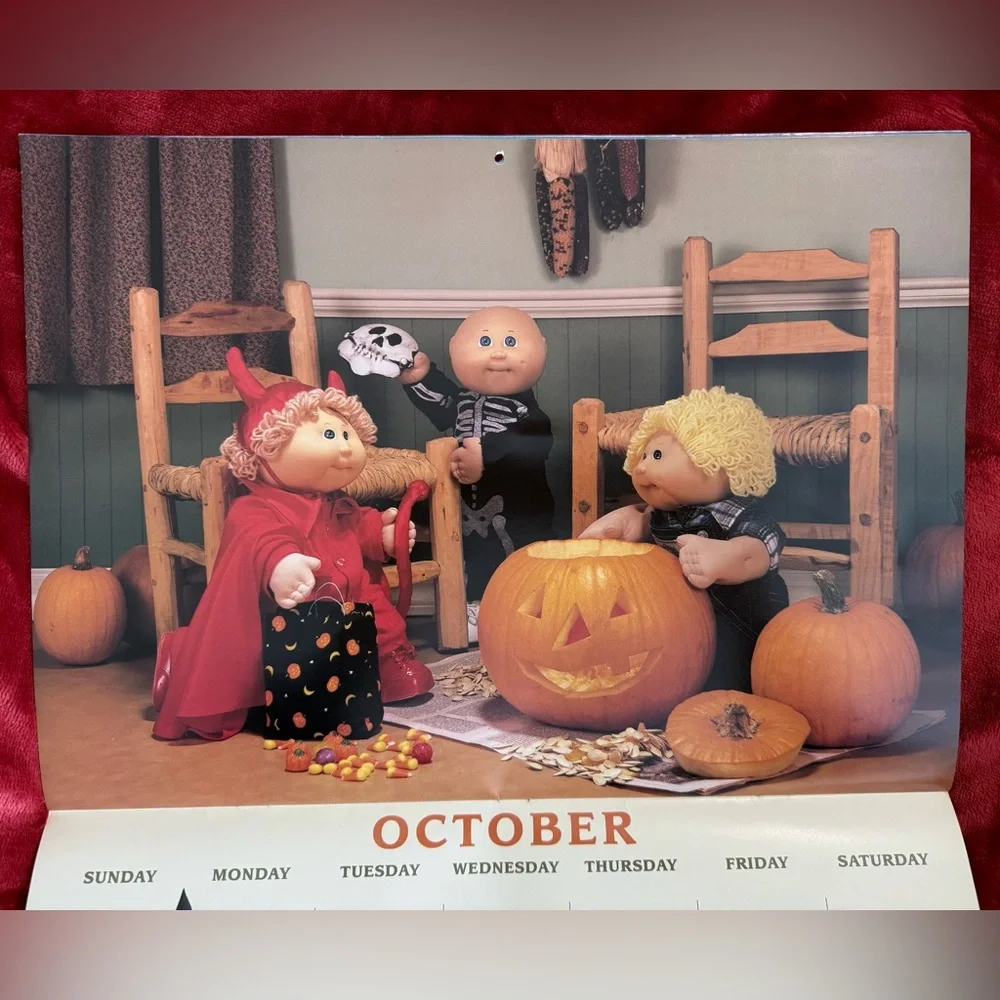 Vintage 1993 Cabbage Patch Kids 10th Birthday Calendar